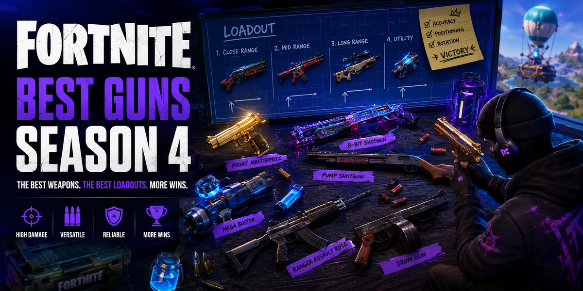 Best Guns in Fortnite - The Best Weapons in Chapter 7 Season 4