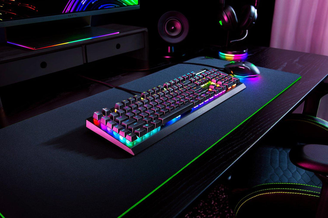 Fortnite keyboard and mouse gaming setup used for improving gameplay and faster editing